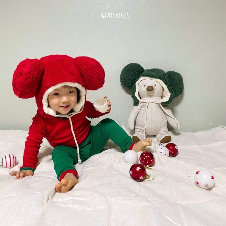 New World - Korean Children Fashion - #designkidswear - Christmas BearBbogle Hat - 10