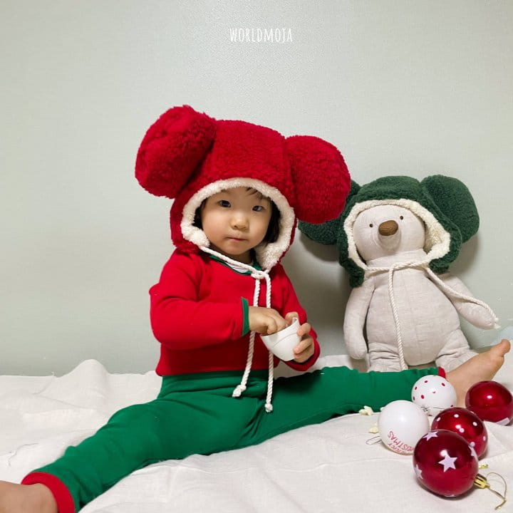New World - Korean Children Fashion - #prettylittlegirls - Christmas BearBbogle Hat - 6