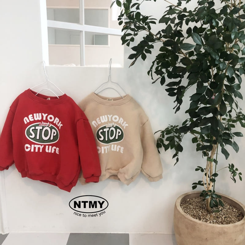 Nice To Meet You - Korean Children Fashion - #childofig - Stop Sweatshirt - 12
