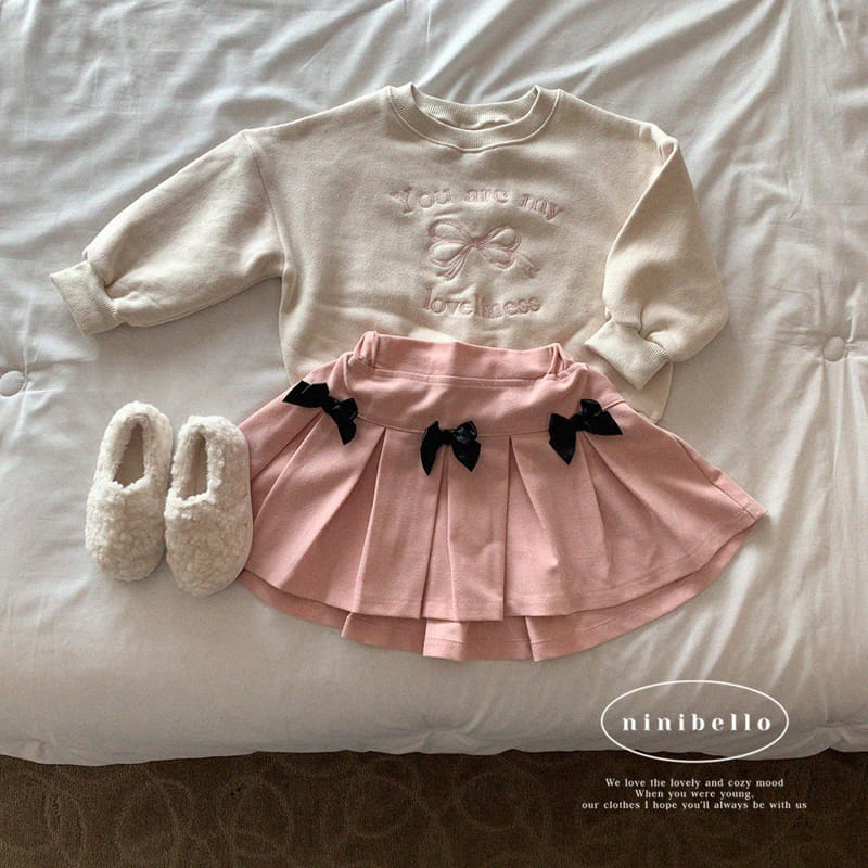 Ninibello - Korean Children Fashion - #childrensboutique - Joy Ribbon Pleats Skirt - 6