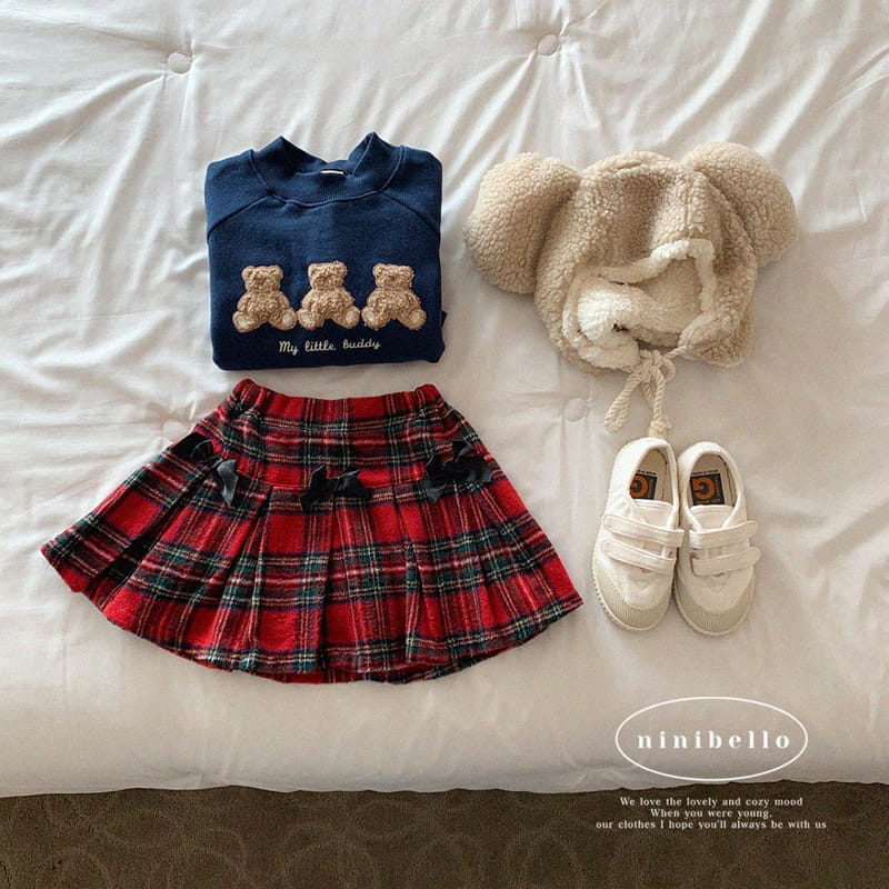 Ninibello - Korean Children Fashion - #designkidswear - Joy Ribbon Pleats Skirt - 7