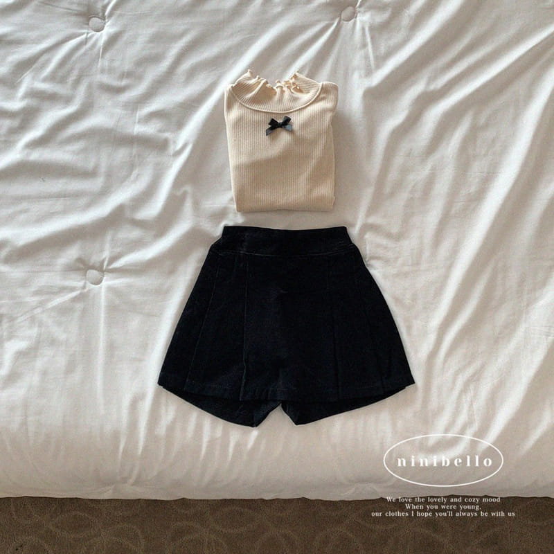 Ninibello - Korean Children Fashion - #designkidswear - Momo Rib Skirt Pantt - 6