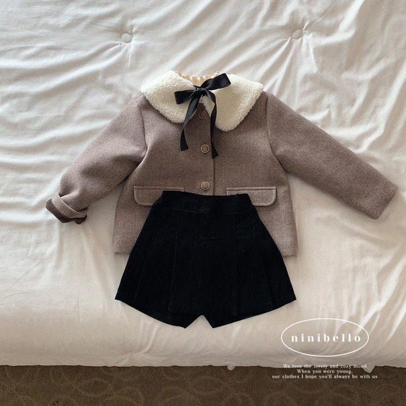 Ninibello - Korean Children Fashion - #kidsshorts - Momo Rib Skirt Pantt - 9