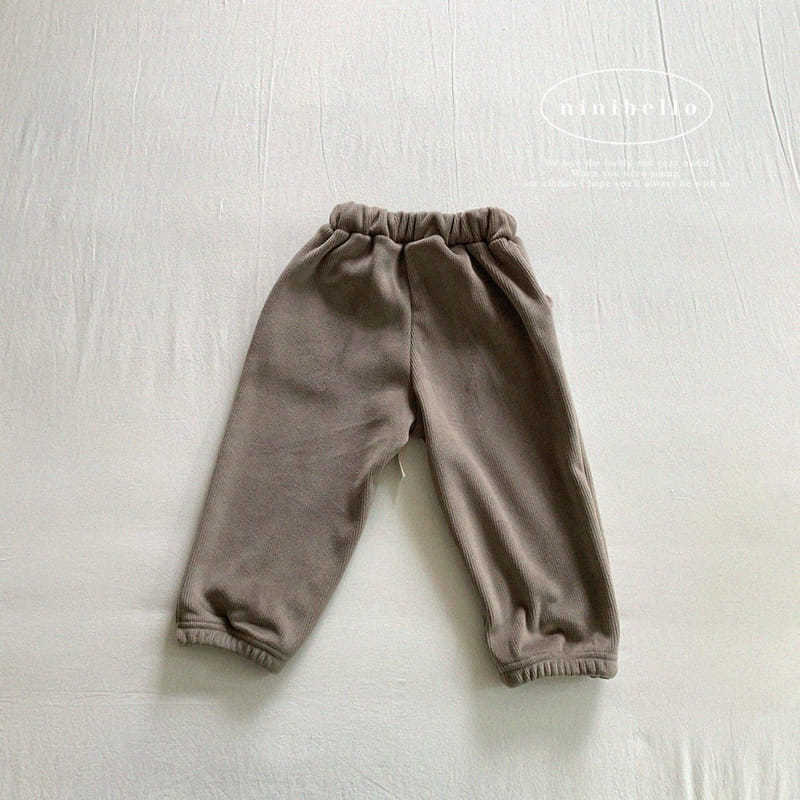 Ninibello - Korean Children Fashion - #kidsstore - Cozy Veloure Pants - 4