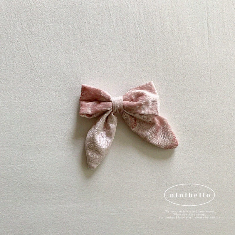 Ninibello - Korean Children Fashion - #littlefashionista - Velvet Ribbon Hairpin - 6
