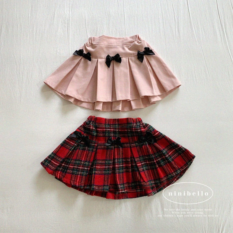 Ninibello - Korean Children Fashion - #prettylittlegirls - Joy Ribbon Pleats Skirt