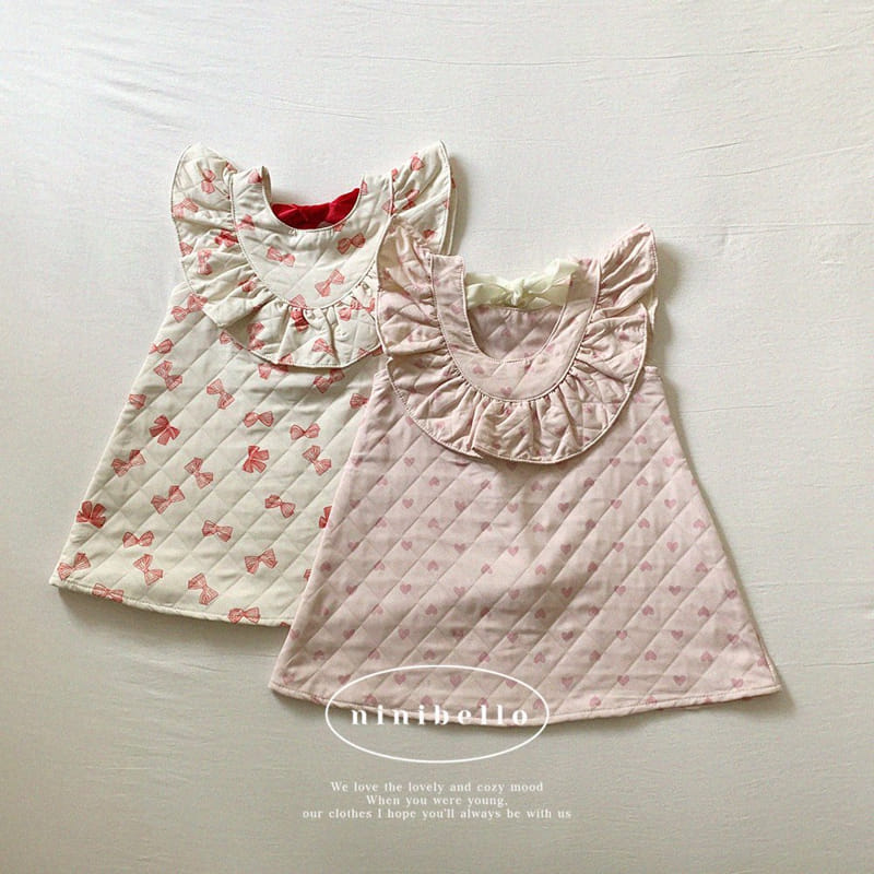 Ninibello - Korean Children Fashion - #prettylittlegirls - Velvet Ribbon One-piece - 4