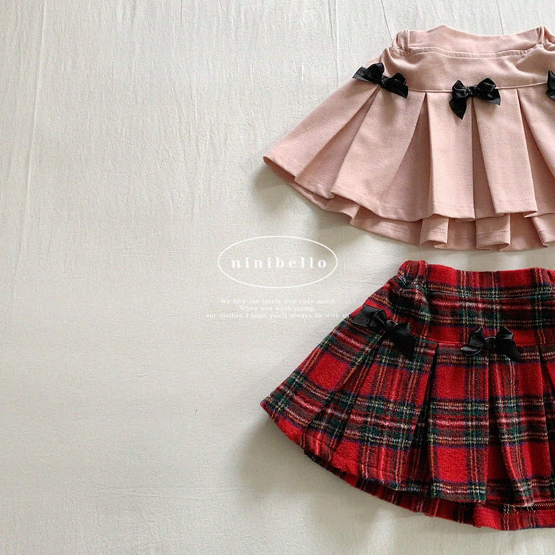 Ninibello - Korean Children Fashion - #toddlerclothing - Joy Ribbon Pleats Skirt - 3