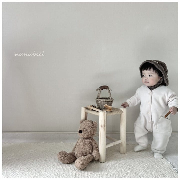 Nunubiel - Korean Baby Fashion - #babyclothing - Bebe Fleece Bodysuit - 12