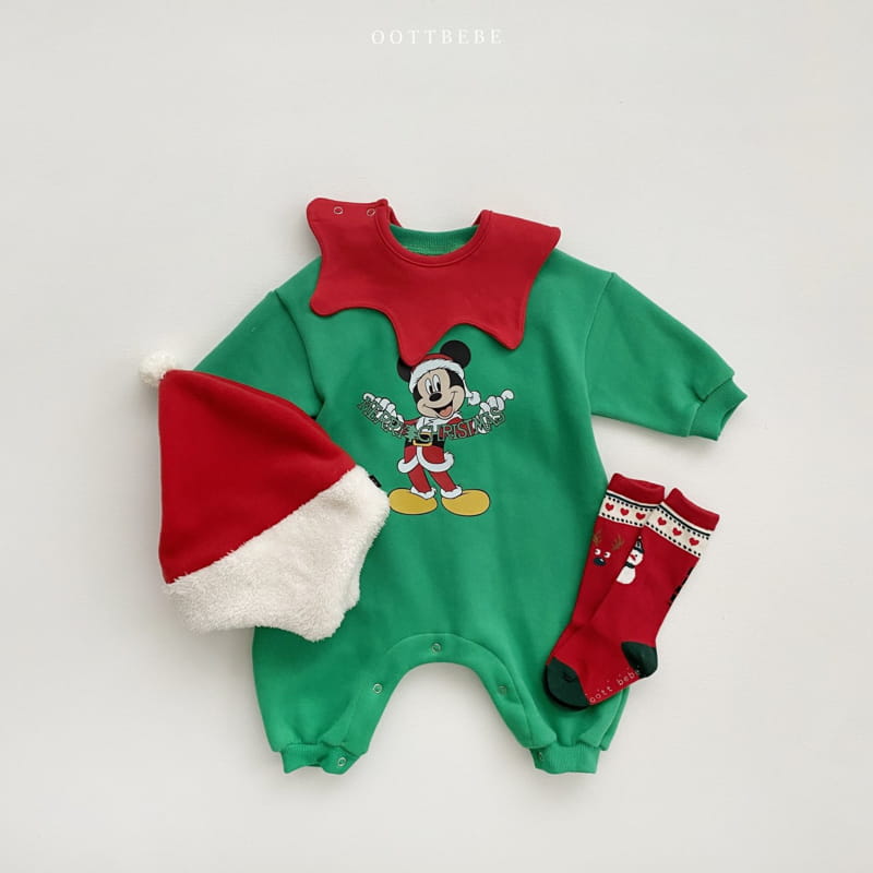 Oott Bebe - Korean Baby Fashion - #babyboutiqueclothing - Christmas D Bodysuit - 6