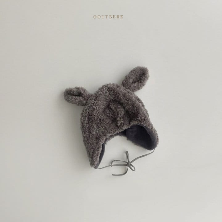 Oott Bebe - Korean Baby Fashion - #babyclothing - Rabbit Fluffy Hat - 3