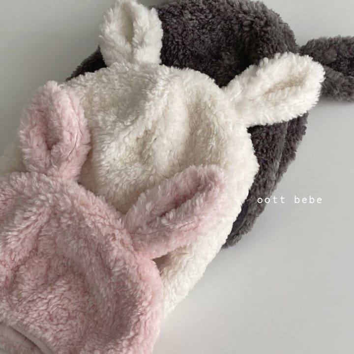 Oott Bebe - Korean Baby Fashion - #babyfever - Rabbit Fluffy Hat - 5