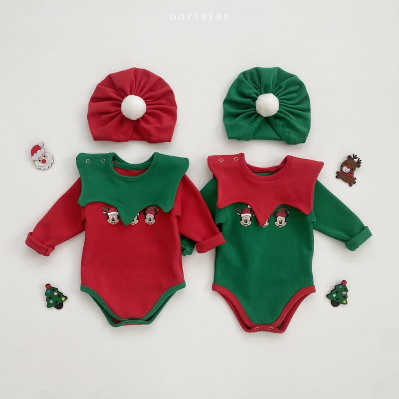 Oott Bebe - Korean Baby Fashion - #babyfever - D Santa Bodysuit - 3
