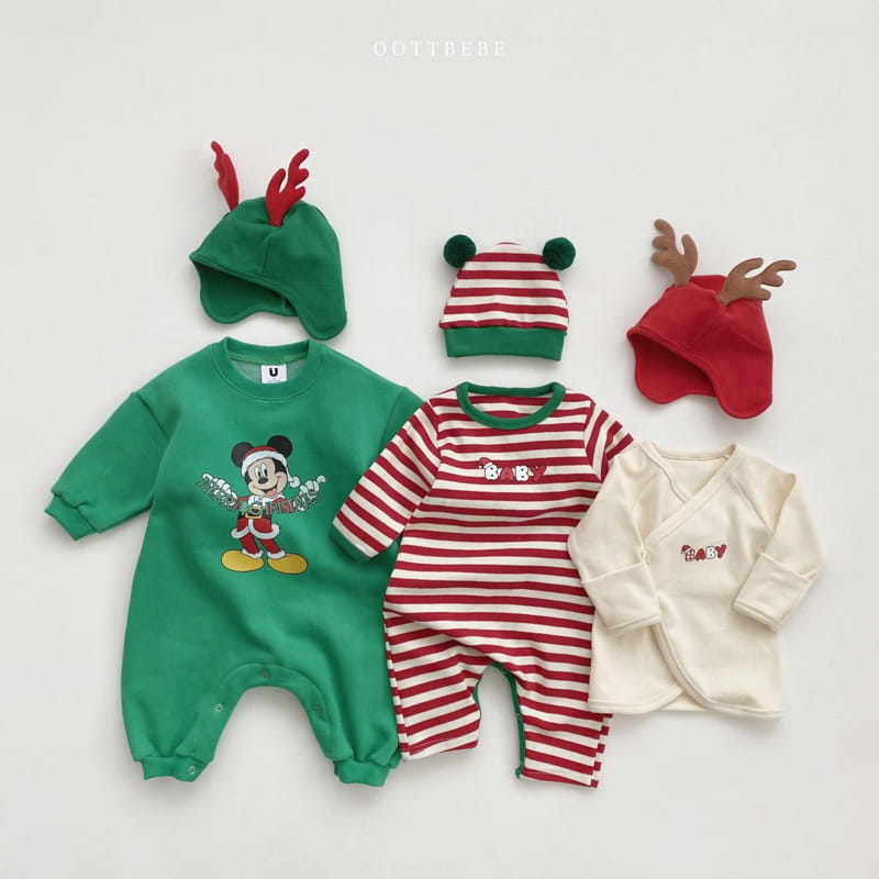 Oott Bebe - Korean Baby Fashion - #babygirlfashion - Christmas D Bodysuit - 10