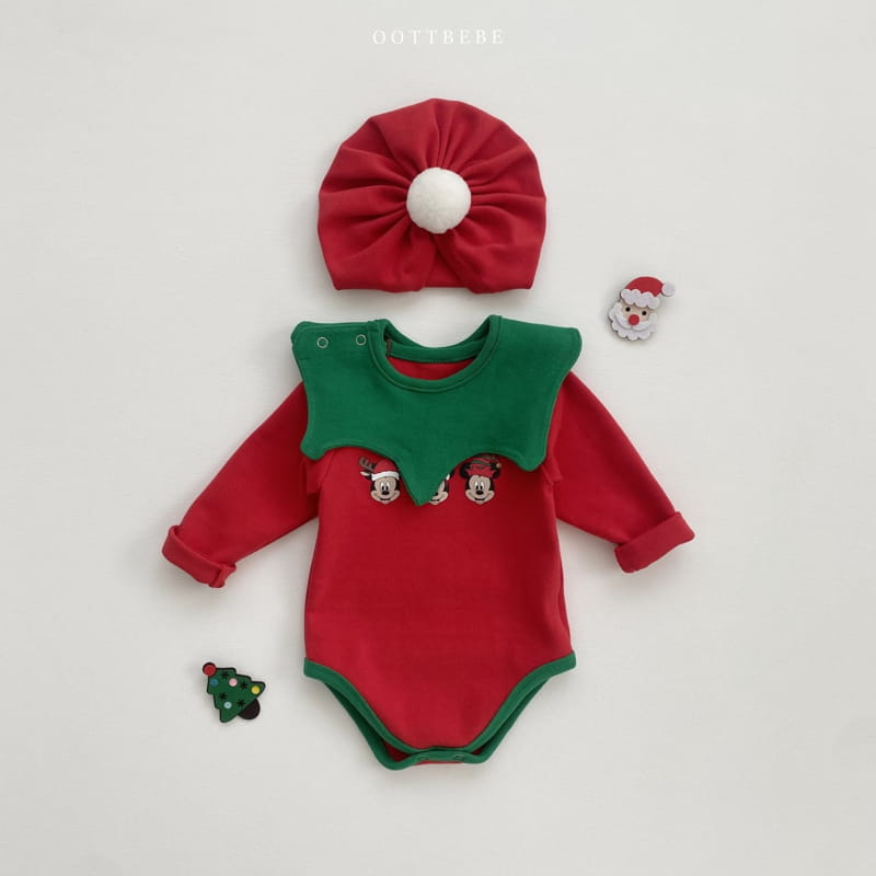 Oott Bebe - Korean Baby Fashion - #babyfever - D Santa Bodysuit - 4