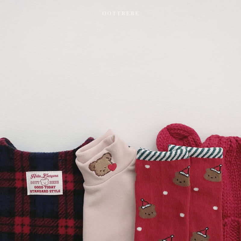 Oott Bebe - Korean Baby Fashion - #babylifestyle - Merry Check Bodysuit - 8