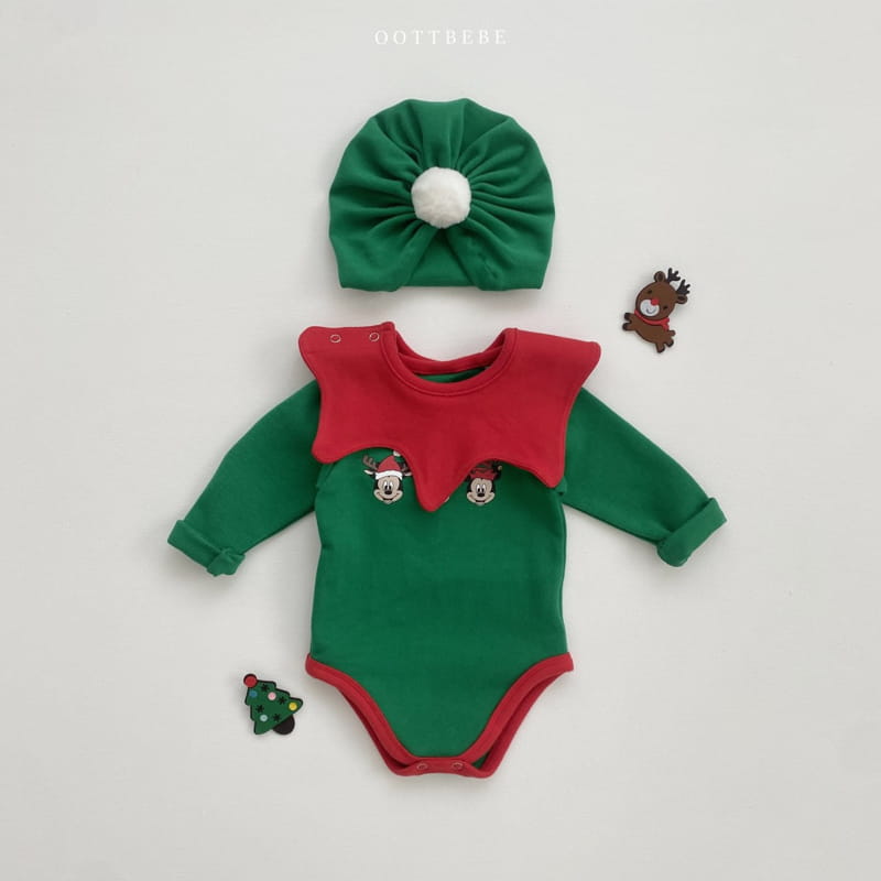 Oott Bebe - Korean Baby Fashion - #babylifestyle - D Santa Bodysuit - 5