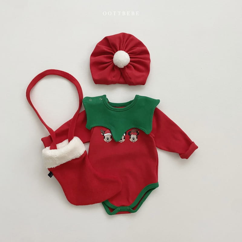 Oott Bebe - Korean Baby Fashion - #babylifestyle - Christmas Bell Turban