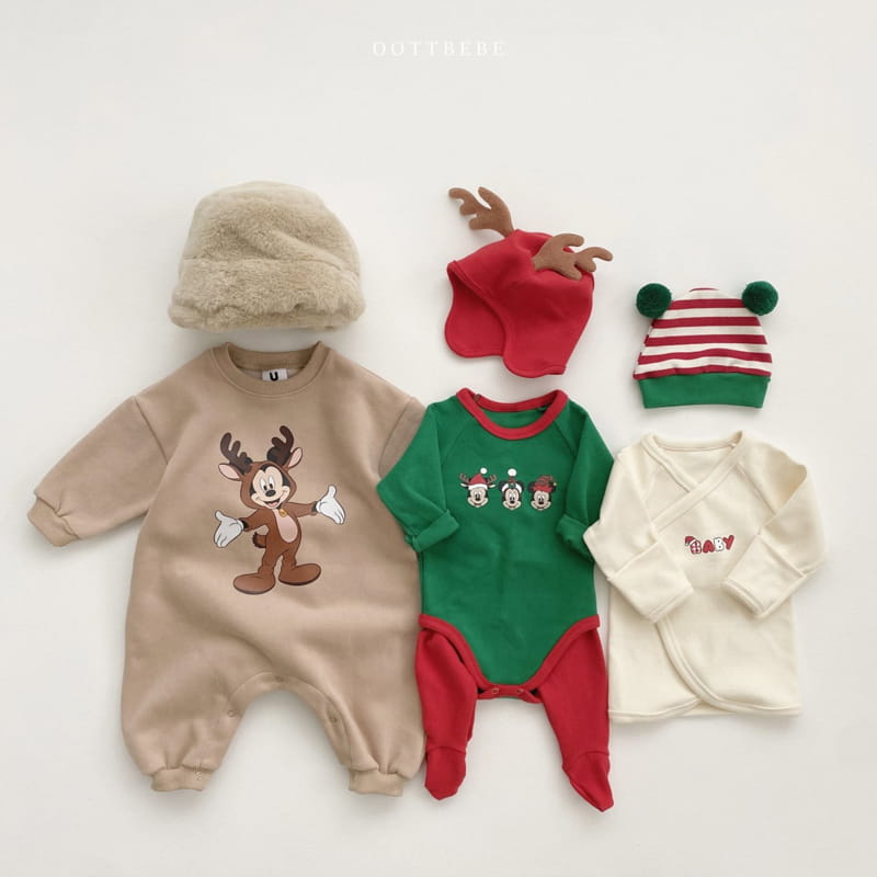 Oott Bebe - Korean Baby Fashion - #babyoninstagram - Christmas D Bodysuit - 12