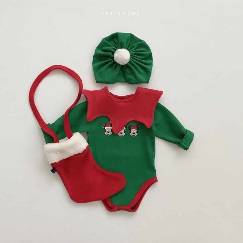 Oott Bebe - Korean Baby Fashion - #babyoninstagram - Christmas Bell Turban - 2