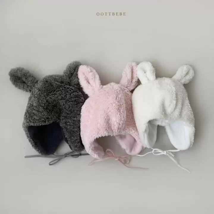Oott Bebe - Korean Baby Fashion - #babyoutfit - Rabbit Fluffy Hat - 11