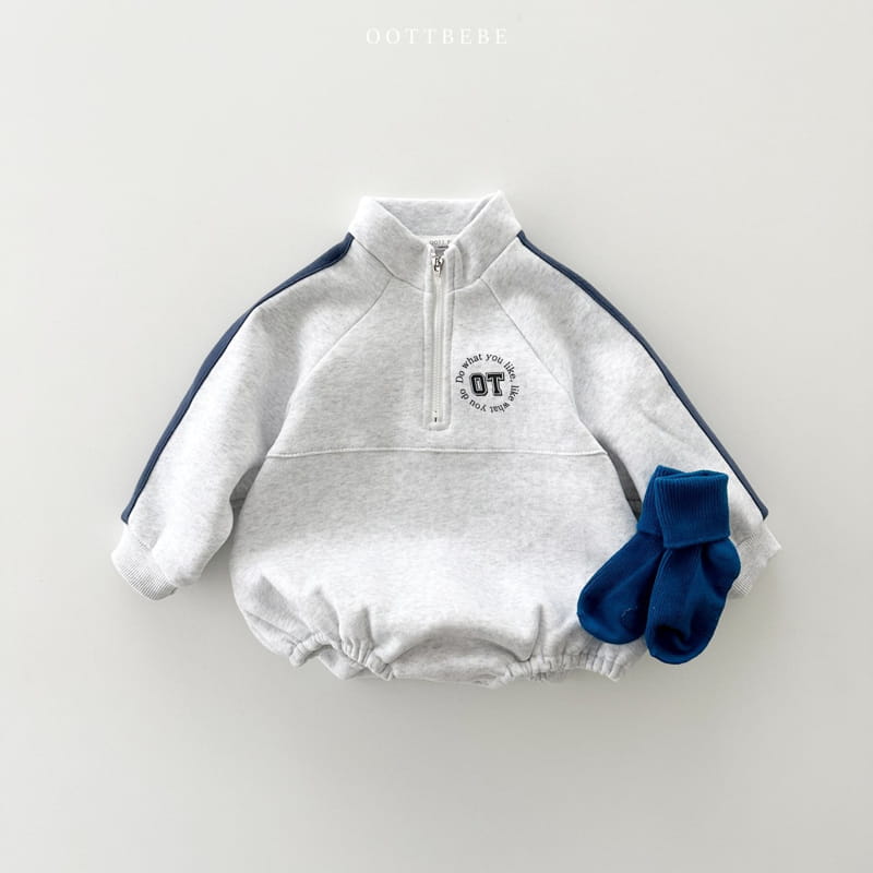Oott Bebe - Korean Baby Fashion - #babyoutfit - Circle Anorak Bodysuit