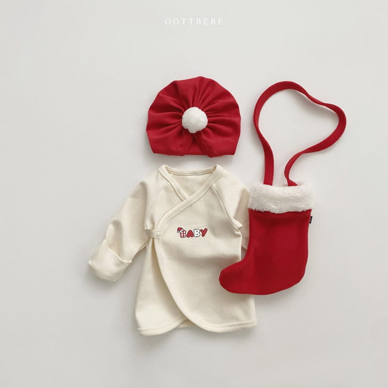 Oott Bebe - Korean Baby Fashion - #babyoutfit - Christmas Bell Turban - 5