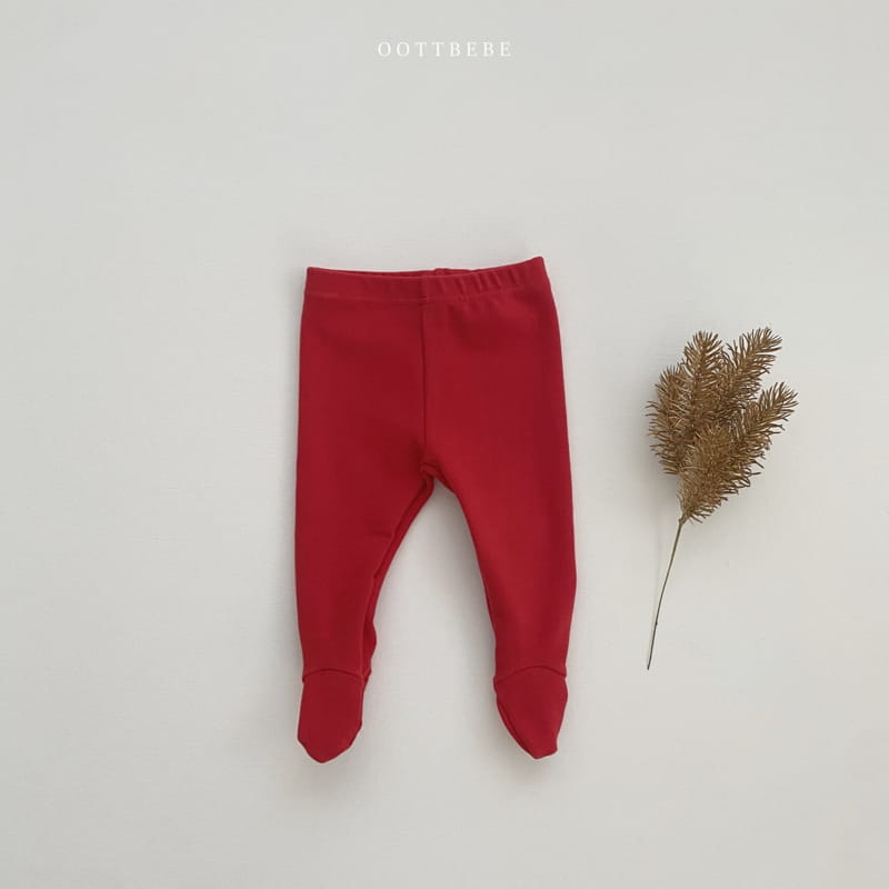 Oott Bebe - Korean Baby Fashion - #babyoutfit - Baby Foot Leggings - 2