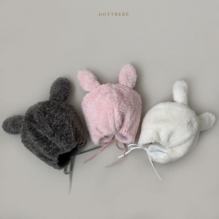 Oott Bebe - Korean Baby Fashion - #babywear - Rabbit Fluffy Hat - 12