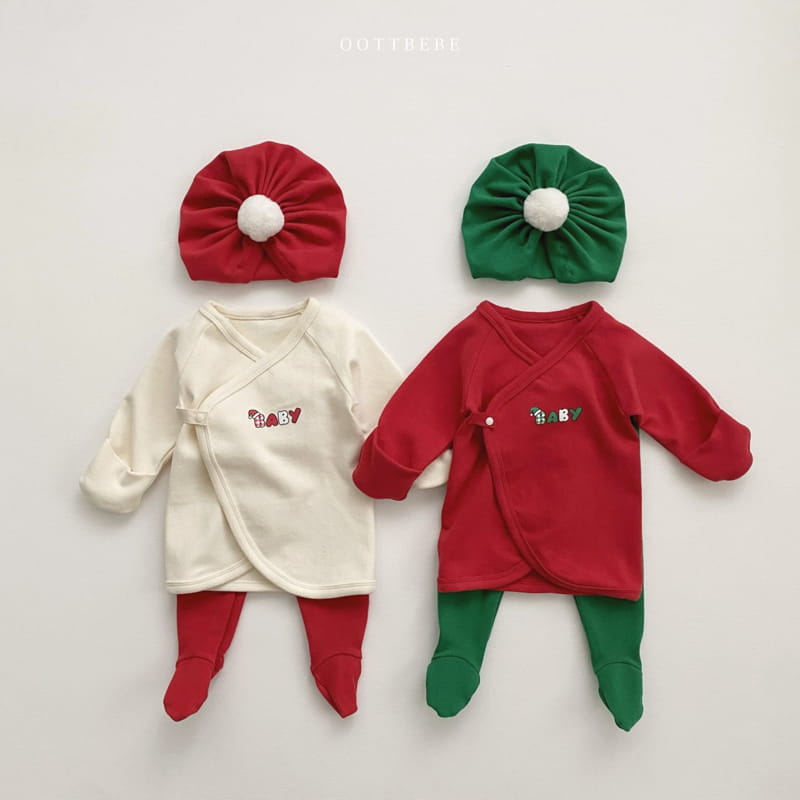 Oott Bebe - Korean Baby Fashion - #onlinebabyboutique - Christmas Bell Turban - 7