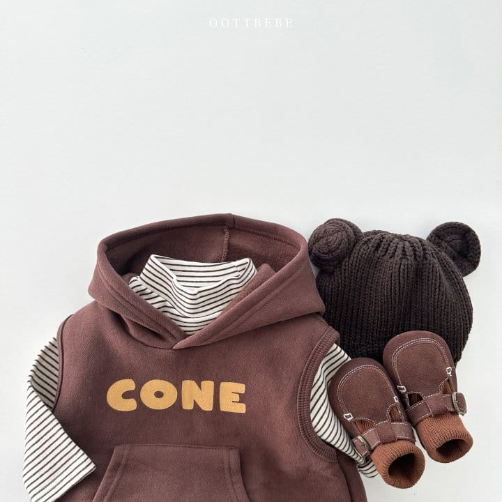 Oott Bebe - Korean Baby Fashion - #smilingbaby - Corn Bodysuit Muffler Set - 10
