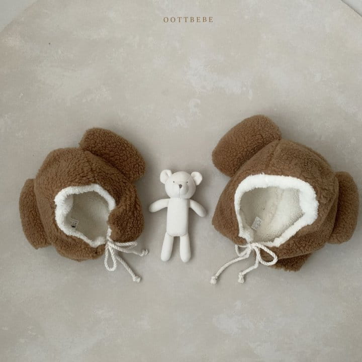 Oott Bebe - Korean Children Fashion - #Kfashion4kids - Bear Fluffy Hat - 7