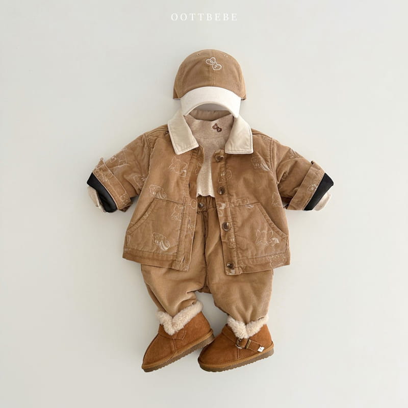 Oott Bebe - Korean Children Fashion - #kidzfashiontrend - Bear Rib Jacket - 4