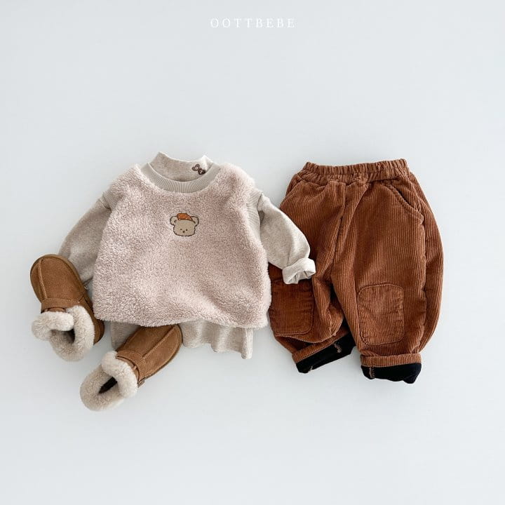 Oott Bebe - Korean Children Fashion - #childofig - Soft Bear Vest - 9