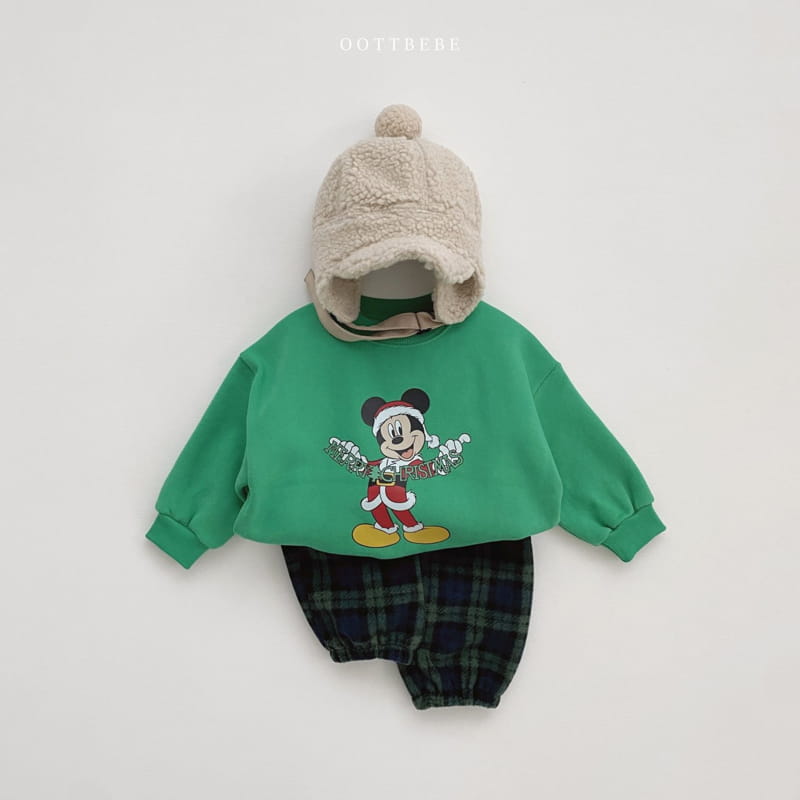 Oott Bebe - Korean Children Fashion - #stylishchildhood - Merry Check Pants - 4