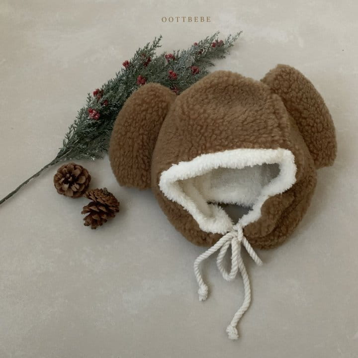 Oott Bebe - Korean Children Fashion - #fashionkids - Bear Fluffy Hat - 3