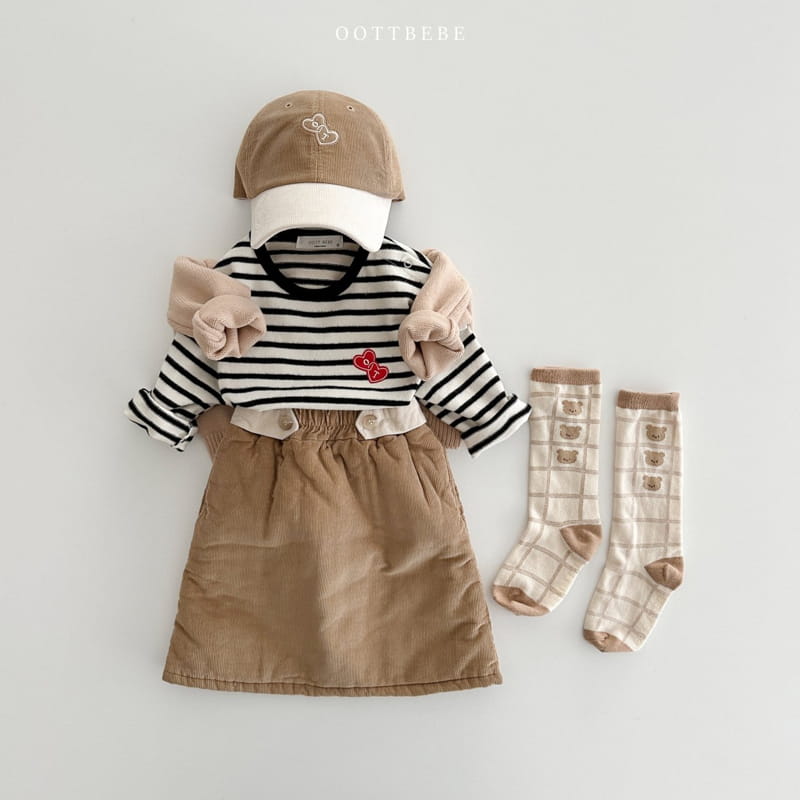 Oott Bebe - Korean Children Fashion - #kidsshorts - Rib Skirt - 3