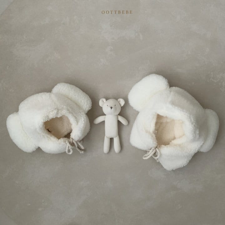 Oott Bebe - Korean Children Fashion - #kidsstore - Bear Fluffy Hat - 5