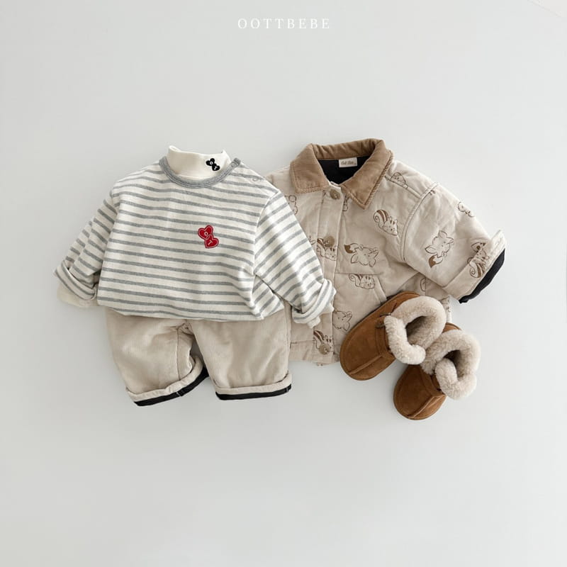 Oott Bebe - Korean Children Fashion - #kidsstore - Rib Pants - 6