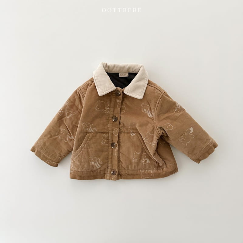 Oott Bebe - Korean Children Fashion - #kidsstore - Bear Rib Jacket - 2