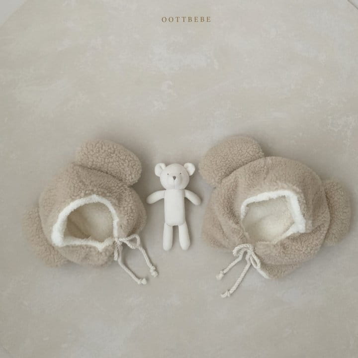 Oott Bebe - Korean Children Fashion - #kidzfashiontrend - Bear Fluffy Hat - 6