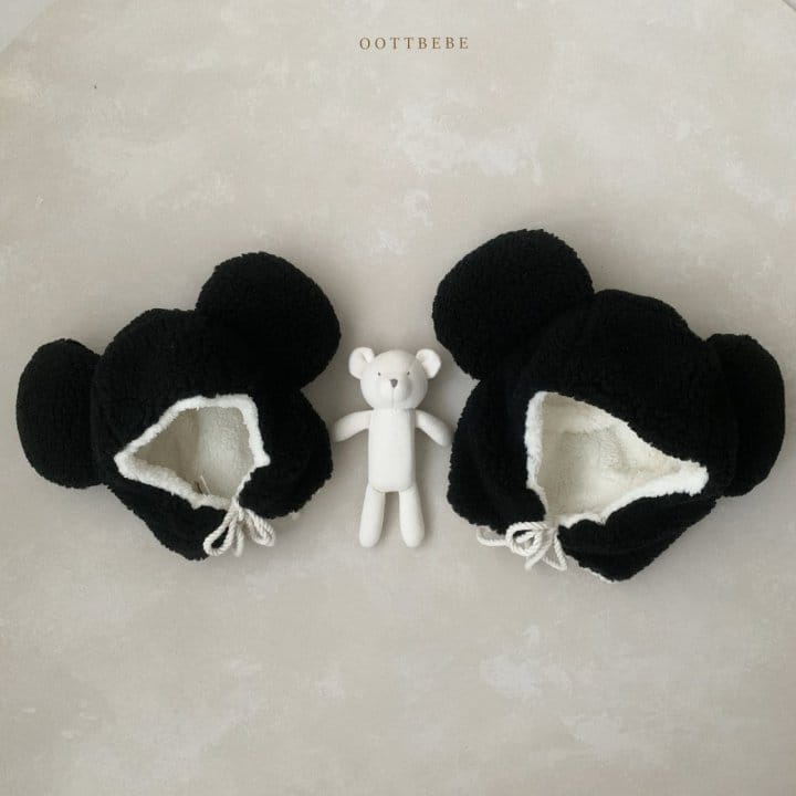 Oott Bebe - Korean Children Fashion - #littlefashionista - Bear Fluffy Hat - 8