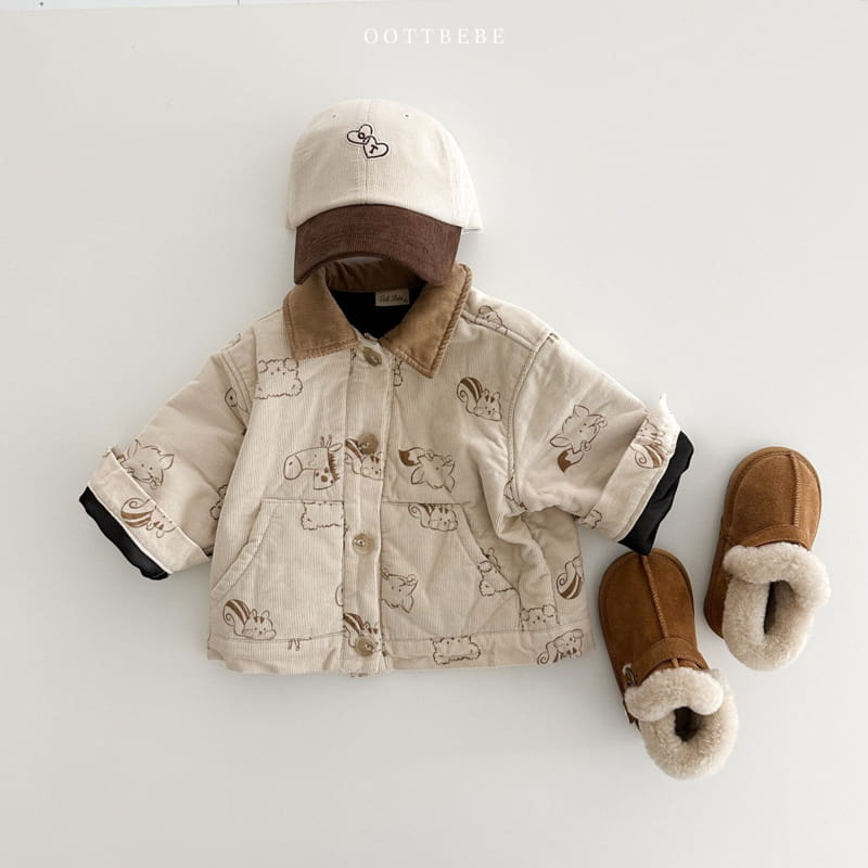 Oott Bebe - Korean Children Fashion - #stylishchildhood - Bear Rib Jacket - 11