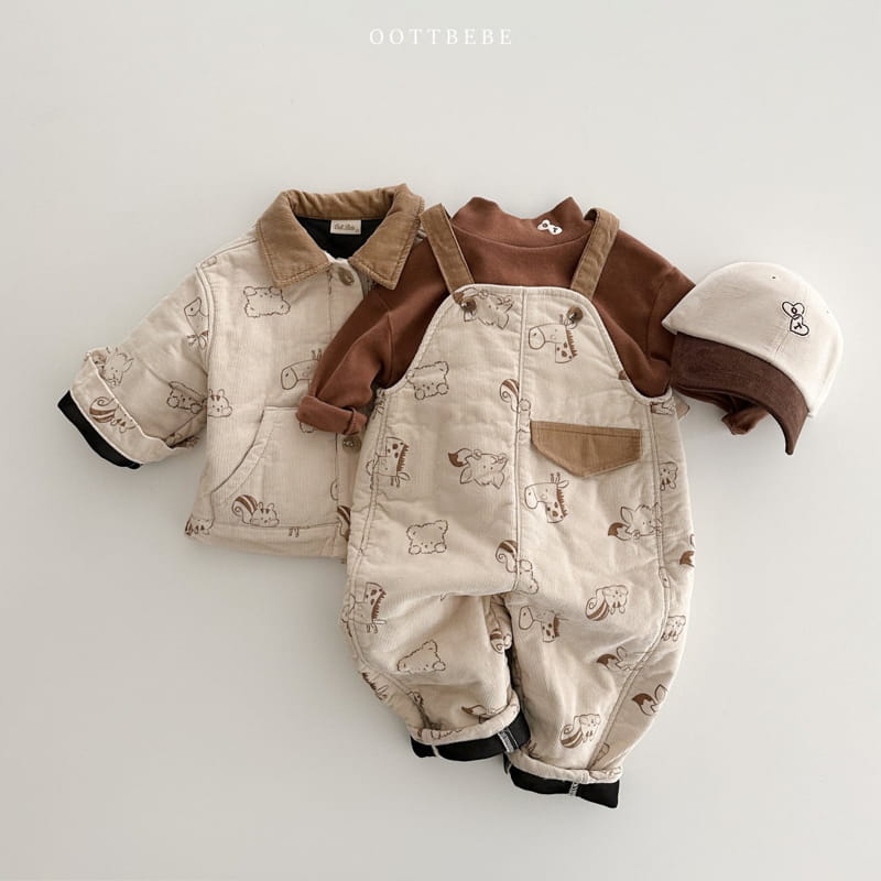 Oott Bebe - Korean Children Fashion - #todddlerfashion - Bear Rib Jacket - 9
