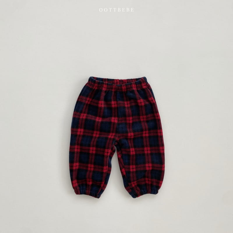 Oott Bebe - Korean Children Fashion - #todddlerfashion - Merry Check Pants