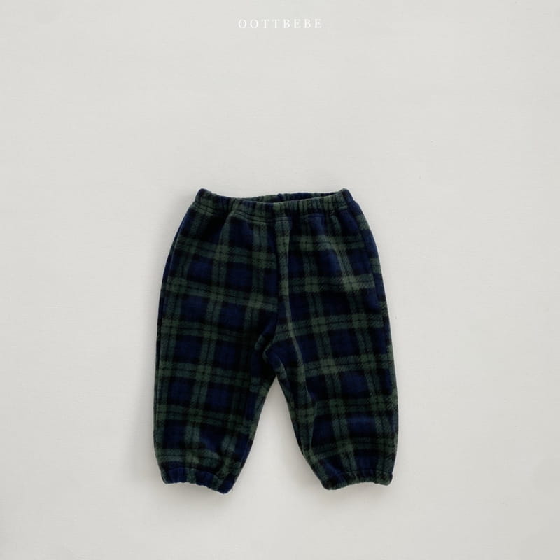 Oott Bebe - Korean Children Fashion - #toddlerclothing - Merry Check Pants - 2