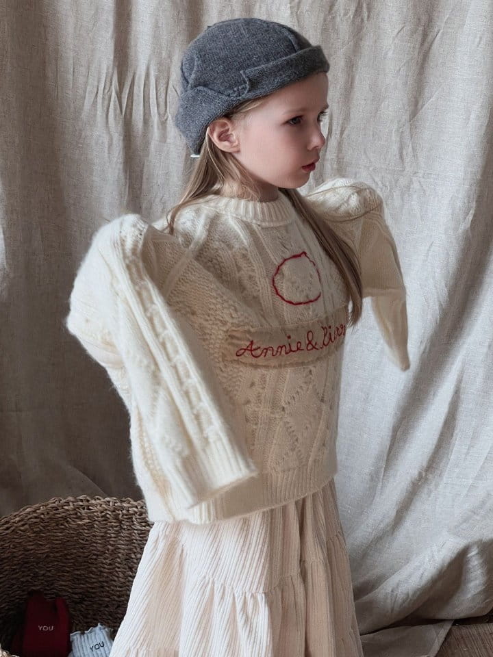 Otaly - Korean Children Fashion - #childofig - 3655Embroidery Over Knit Tee - 9