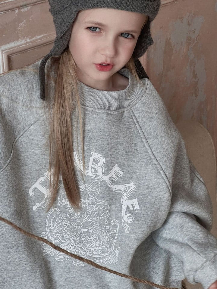 Otaly - Korean Children Fashion - #fashionkids - 3651 Lettering Sweatshirt - 10
