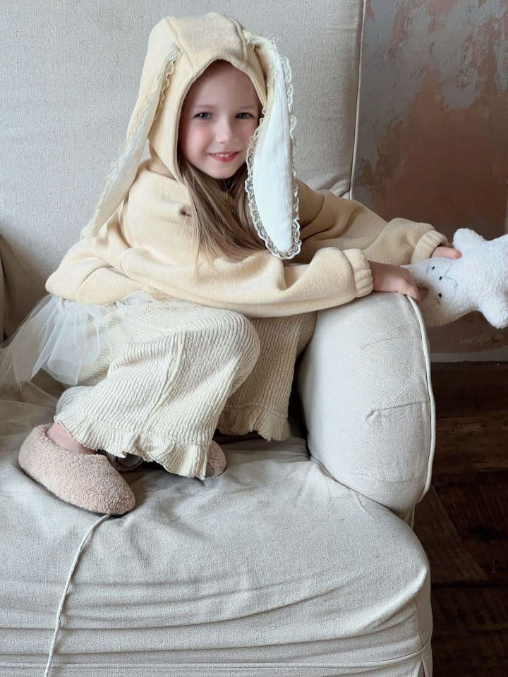 Otaly - Korean Children Fashion - #littlefashionista - 3656 Barnie Hoody Jumper - 4