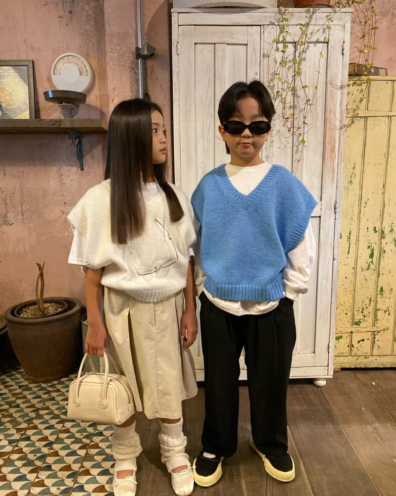 Our - Korean Children Fashion - #childrensboutique - Flat Knit Vest - 9